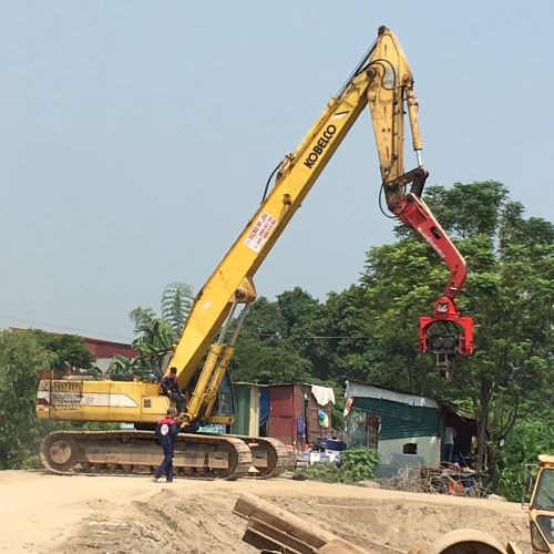 Dự án rút cọc cừ Larsen tại Bắc Ninh - Tỉnh lộ 296